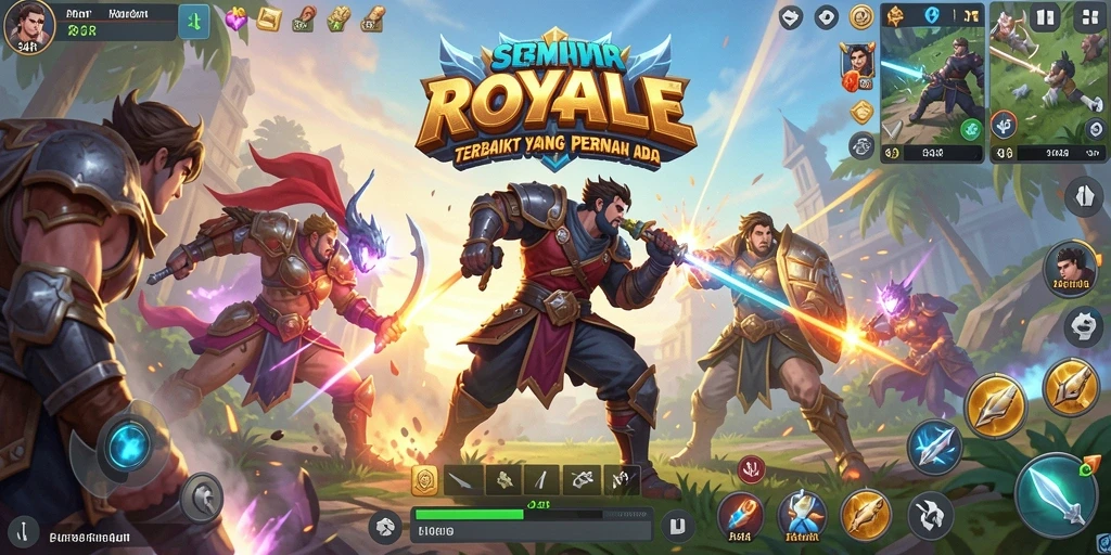 Screenshot tampilan gameplay Battle Royale 34R yang menegangkan.