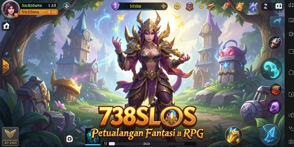 Tampilan gameplay RPG yang seru dan mendebarkan di 738SLOTS.