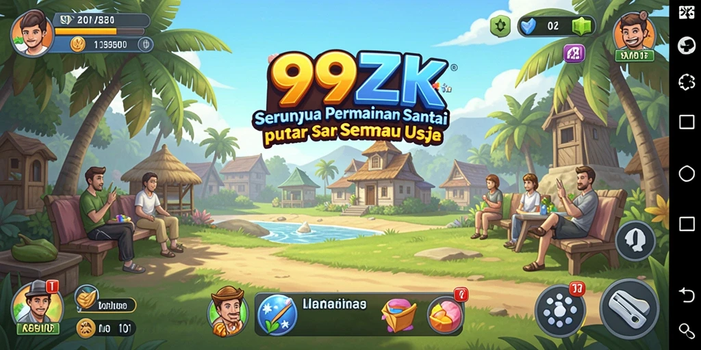 Tangkapan layar menunjukkan gameplay menawan dari 999ZK.