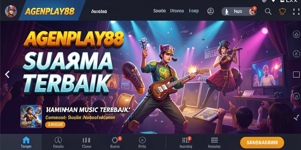 Tampilan gameplay AGENPLAY88 dengan pengalaman musik yang menyenangkan.