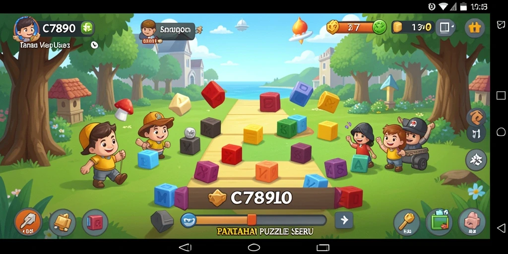 Screenshot C7890 menampilkan gameplay Puzzle yang menarik.