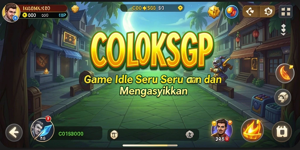 Screenshot gameplay COLOKSGP dengan karakter dan sumber daya yang berlimpah.