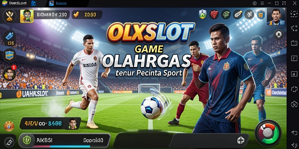Screenshot OLXSLOT menunjukkan aksi seru dalam pertandingan olahraga.