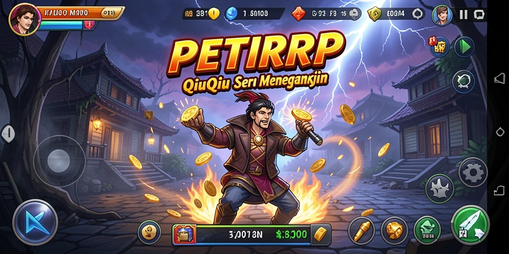 Screenshot utama PETIRRP dengan gameplay QiuQiu yang seru.