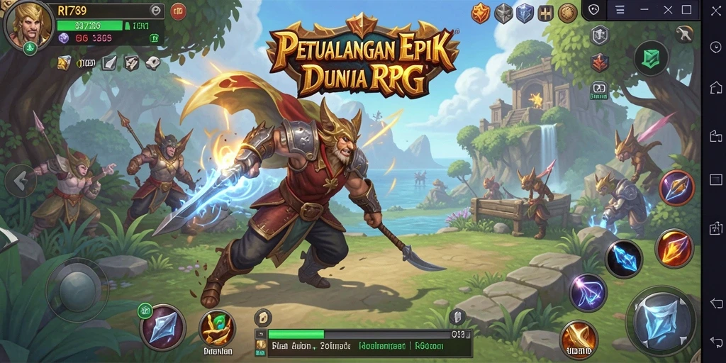 Gameplay menawan RR789 dengan pertempuran RPG yang seru.