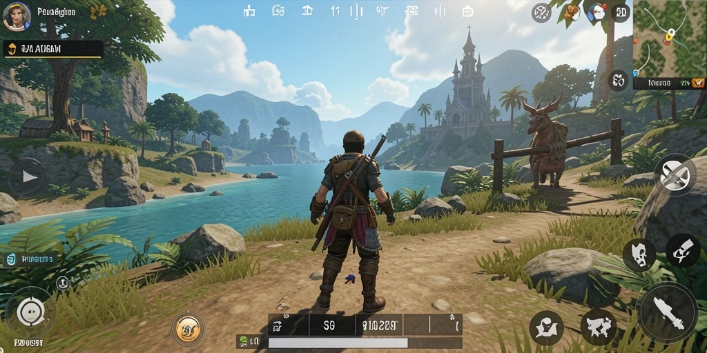 Gameplay S80 menampilkan petualangan seru di dunia terbuka.