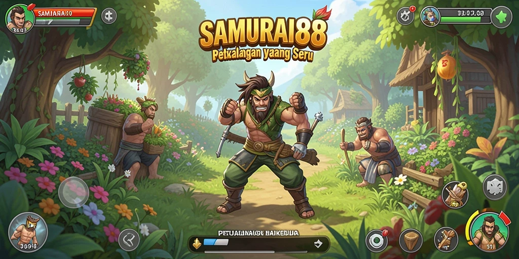 Tampilan gameplay menarik di SAMURAI88 dengan aktivitas bertani.