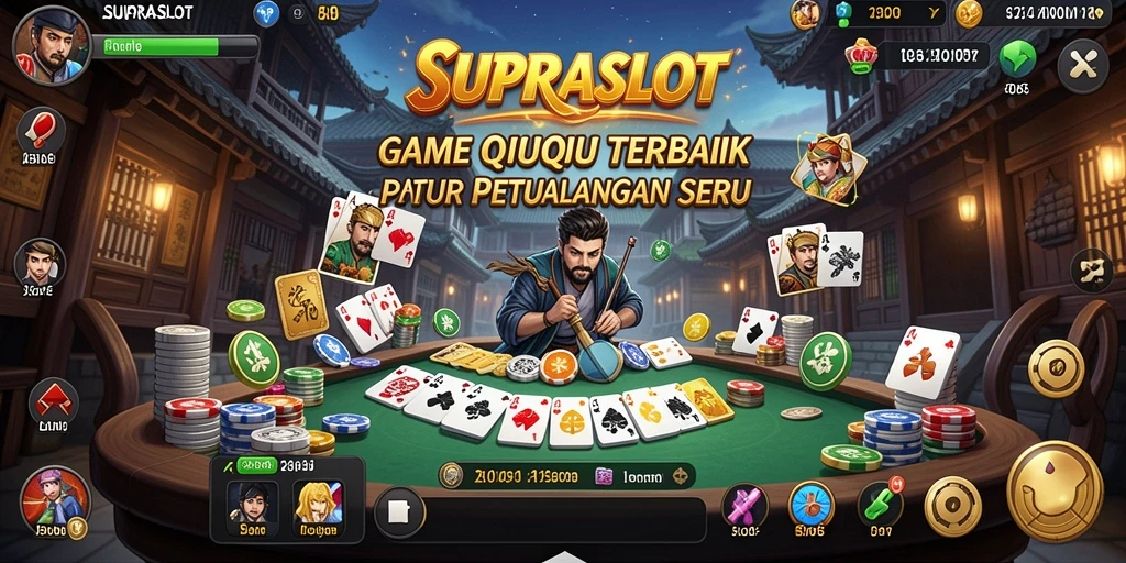 Tampilan menarik dari gameplay QiuQiu di SUPRASLOT.