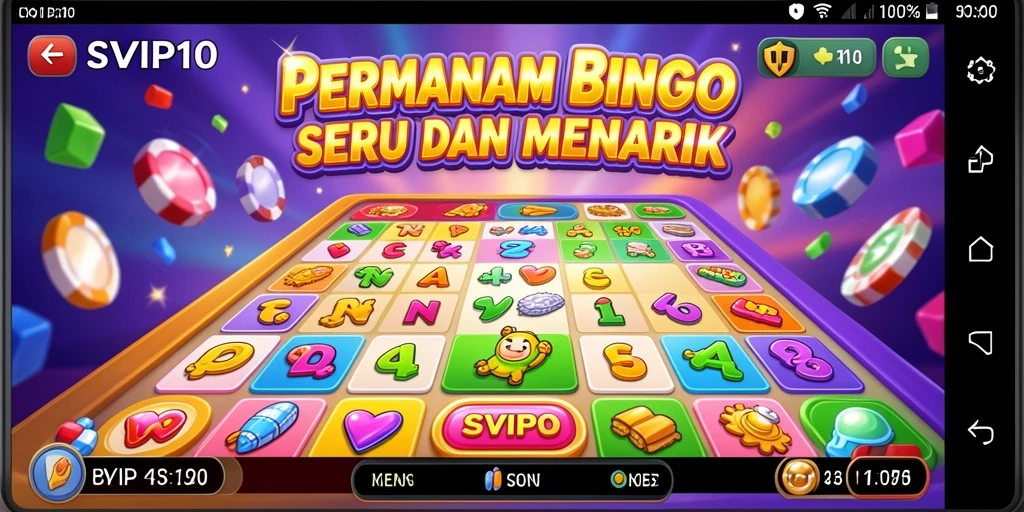 Tampilan gameplay SVIP10 yang menarik dan interaktif dalam permainan Bingo.