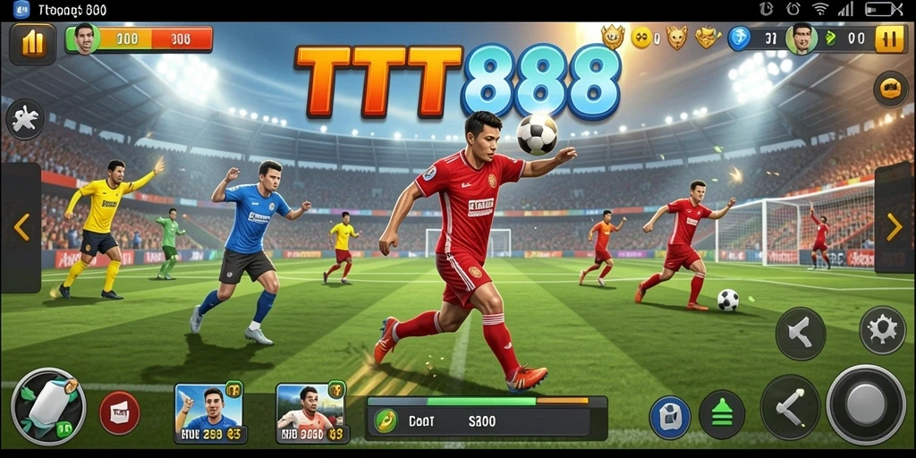 Screenshot gameplay TTT888 menampilkan aksi olahraga seru dan dinamis.