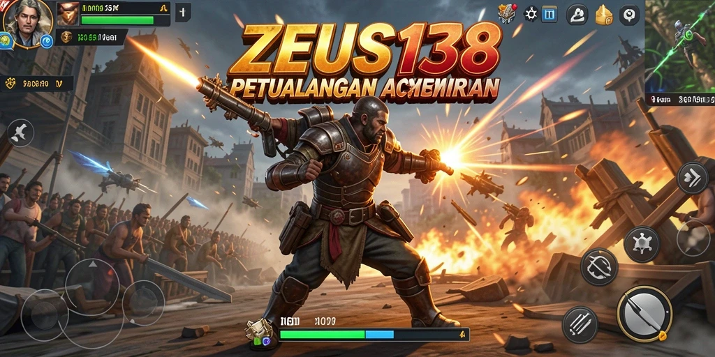 Tangkapan layar menunjukkan aksi mendebarkan dalam game ZEUS138.